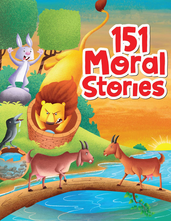 151 Moral Stories - Padded & Glitered Book Hardcover The Kids Circle