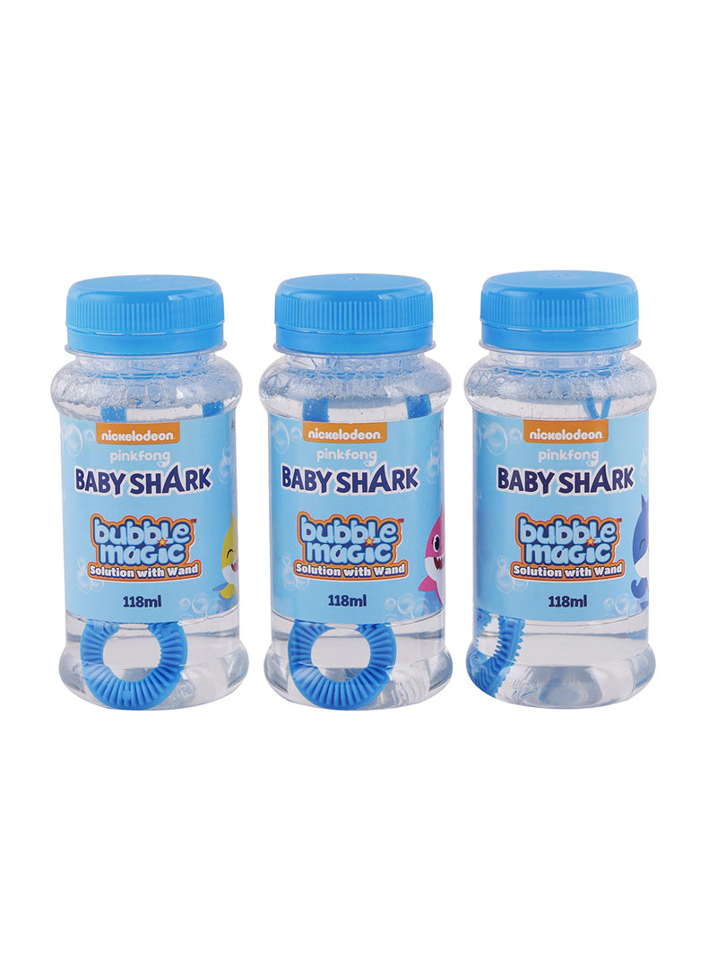 3 Pack 118 ML Solution with Wand Baby Shark The Kids Circle
