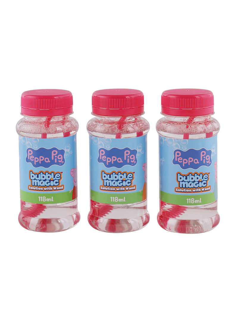 3 Pack 118 ML Solution with Wand Peppa Pig The Kids Circle