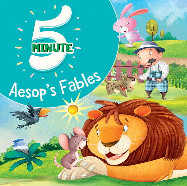 5 Minute Aesop'S Fables - Premium Quality Padded & Glittered Book Hardcover The Kids Circle