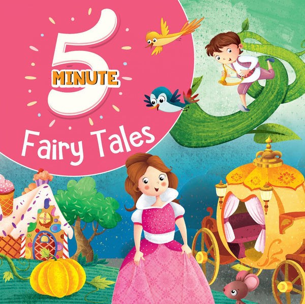 5 Minute Fairy Tales - Premium Quality Padded & Glittered Book Hardcover The Kids Circle