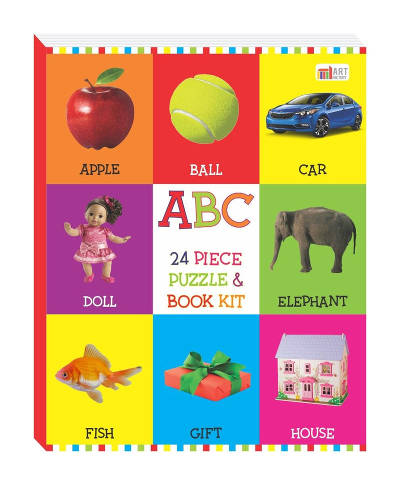 Abc - 24 Piece Puzzle & Book Kit By Art Factory The Kids Circle