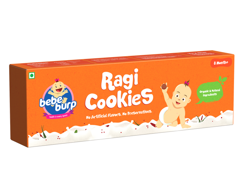 Bebe Burp Organic Baby Food Cookies Combo Pack of 3 -150 gms each) The Kids Circle