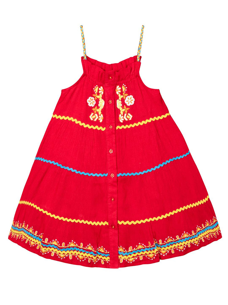 Budding Bees Embroidered Dress The Kids Circle