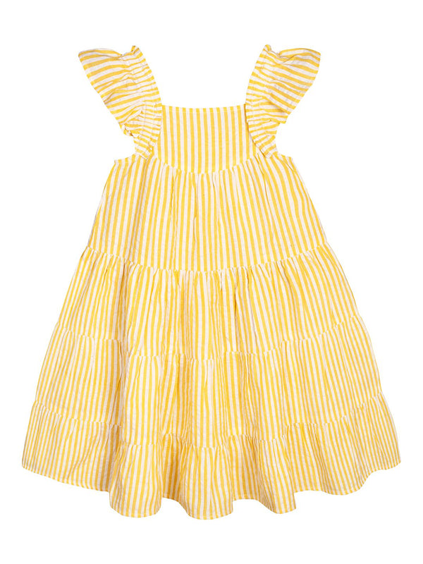 Budding Bees Girls Checked A-Line Dress The Kids Circle
