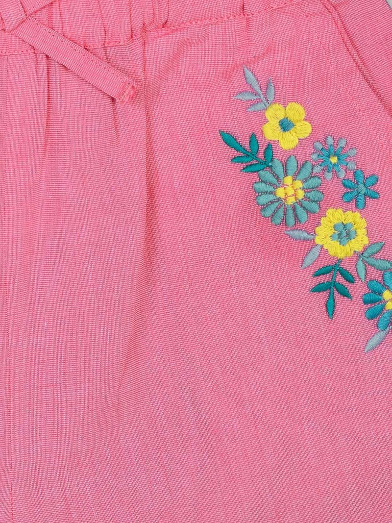 Budding Bees Girls Embroidered Short The Kids Circle