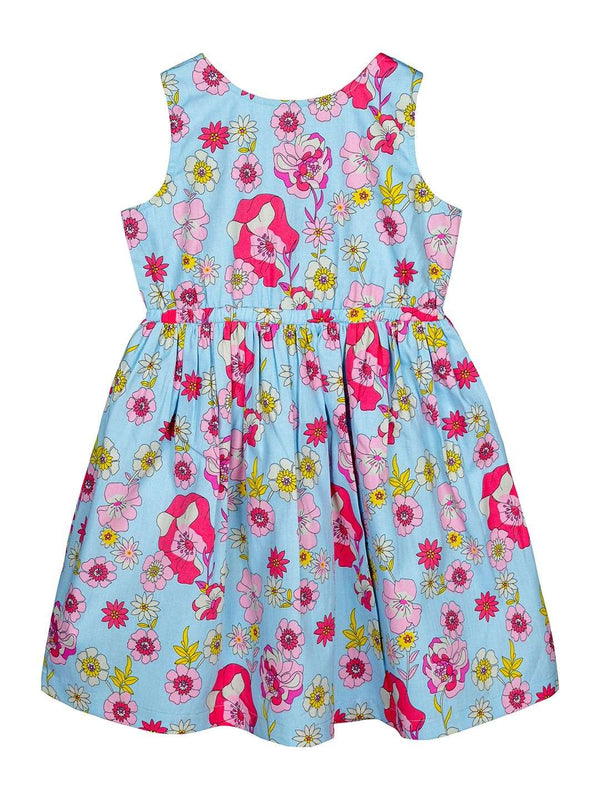 Budding Bees Girls  Floral Fit & Flare Dress The Kids Circle