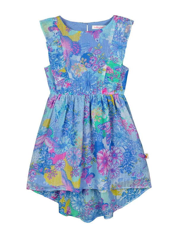 Budding Bees Girls  Georgette Floral Print Dress The Kids Circle