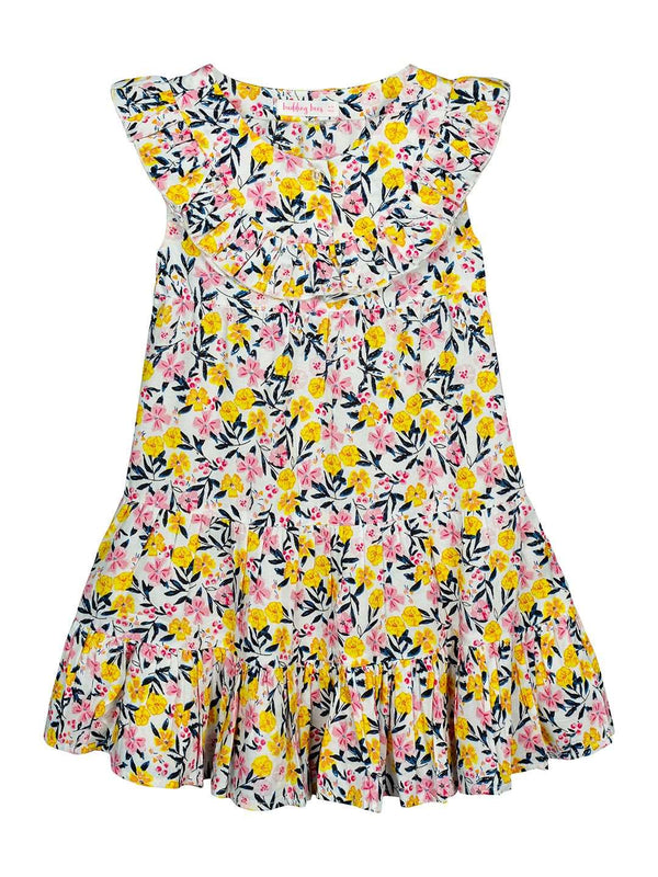 Budding Bees Grils Floral A-Line Dress The Kids Circle
