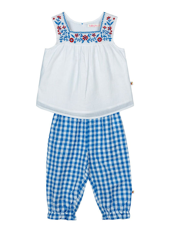 Budding Bees Infants Embroidered Top & Pant Set The Kids Circle
