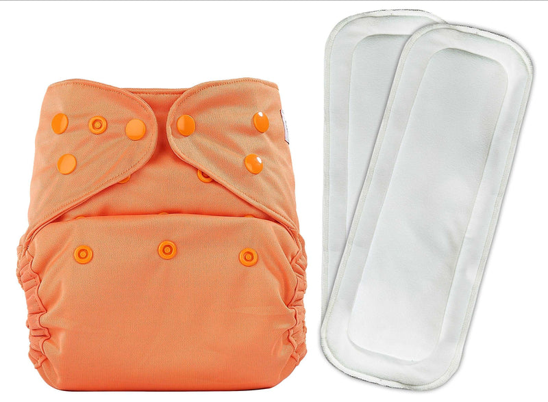 Bumberry Adjustable Abstract Reusable Cloth Diaper Cover With 2 Wet Free Inserts For Babies (3-36 Months)