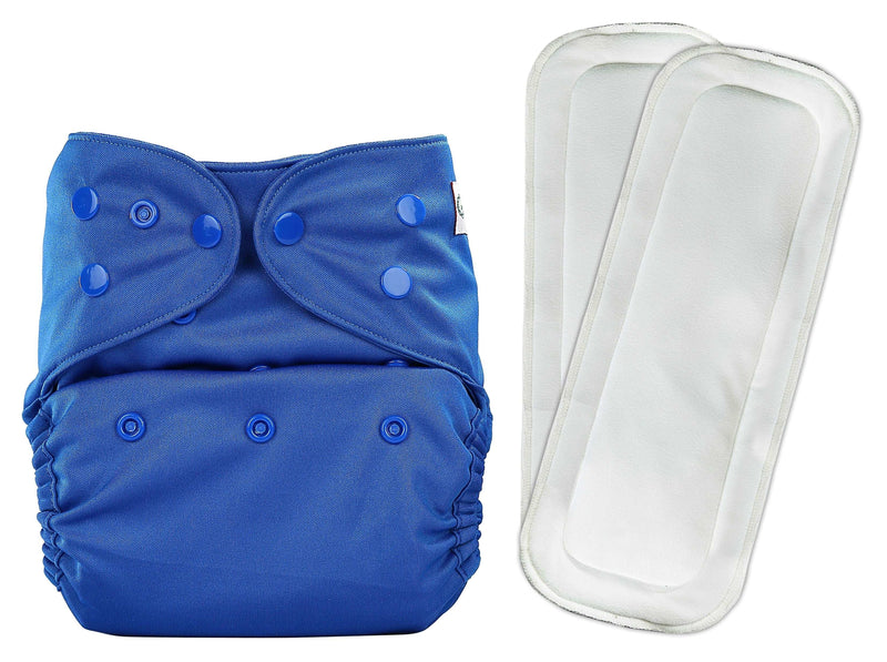 Bumberry Adjustable Reusable Cloth Diaper Cover With 2 Wet Free Inserts For Babies (3-36 Months)