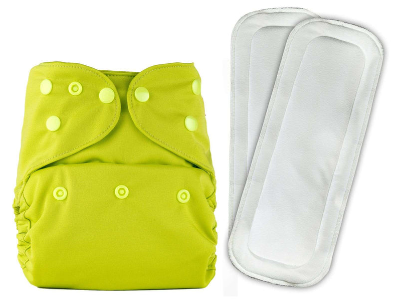 Bumberry Adjustable Reusable Cloth Diaper Cover With 2 Wet Free Inserts For Babies