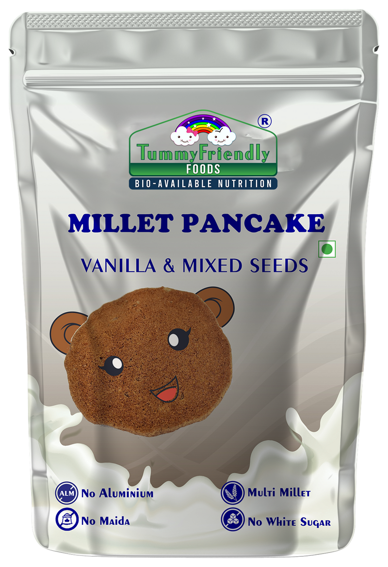 TummyFriendly Foods Millet Pancake Mix - Dates, Nuts, Seeds. HealthyBreakfast. 2 Packs 150g Each Cocoa Powder (2 x 150 g)