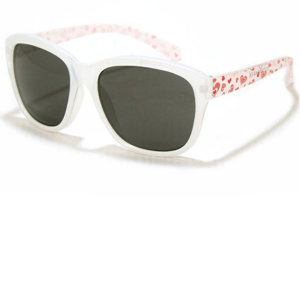 Cot and Candy Playette Abigail Fashion Girls Sunglasses - White