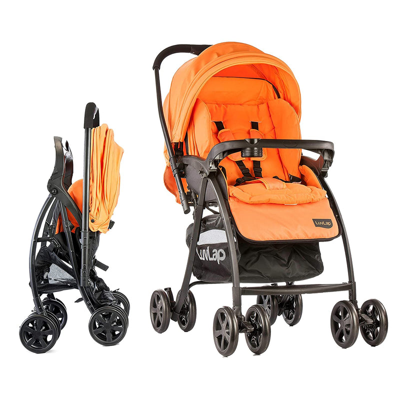 LuvLap Grand baby Stroller - Orange