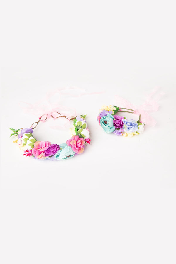 Charismomic Fairytale headband and hand band set (Multicolored)