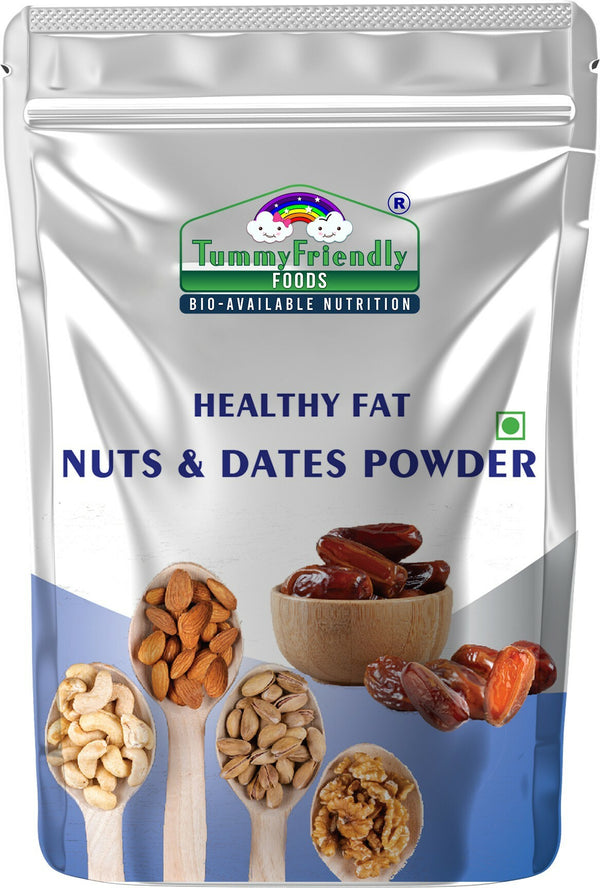 TummyFriendly Foods Premium Nuts and Dates Powder | Healthy Fat with Natural Sweetener - 100g Cereal (100 g)
