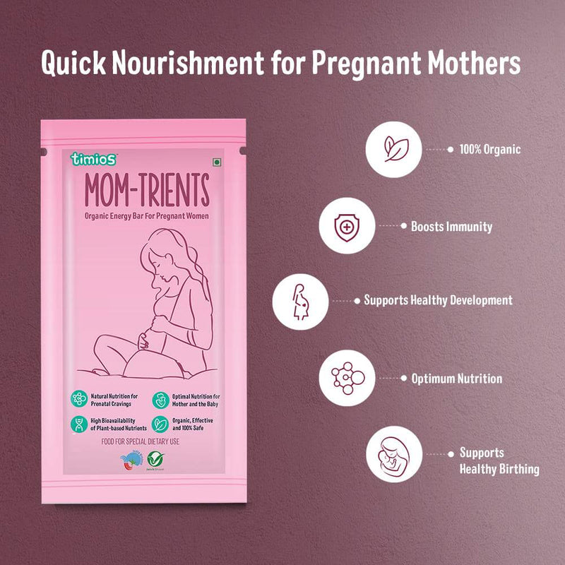 Timios Mom-Trient Energy Bars for Pregnant Mothers