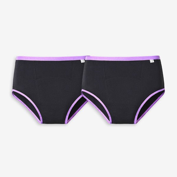 SuperBottoms MaxAbsorb™ Period Underwear Pack of 2 (Black)