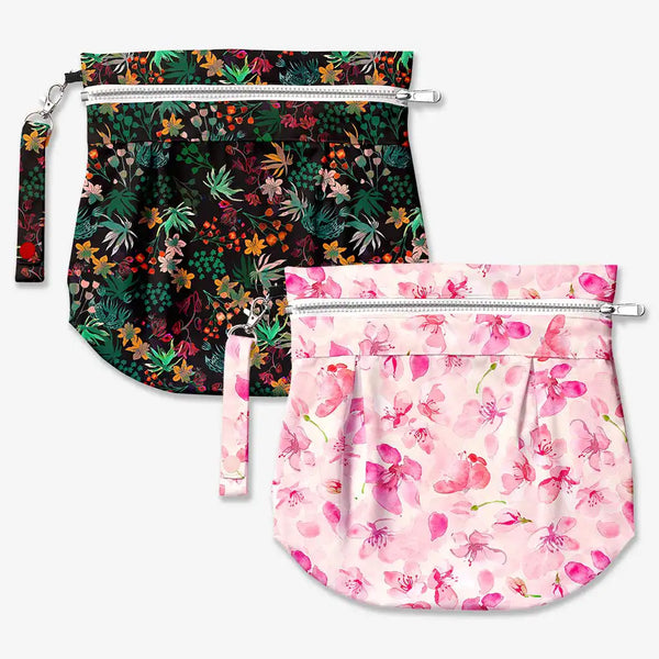 SuperBottoms Waterproof Travel Bag - Pack of 2 - Cherry Blossom & Shruberry