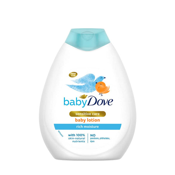 Baby Dove Rich Moisture Baby Lotion 400 ml | Gentle Baby Lotion for Baby's Soft Skin | Body Lotion for Kids | Hypoallergenic, No Sulphates, No Parabens