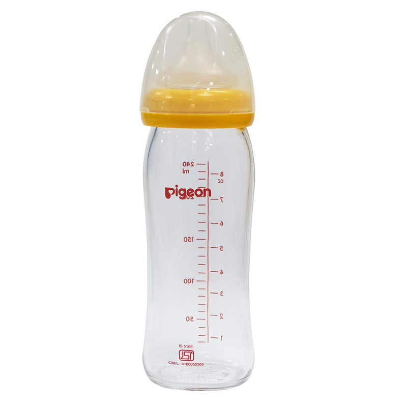 Pigeon Glass Bottle 0+ month, Yellow, 120ml (78699)