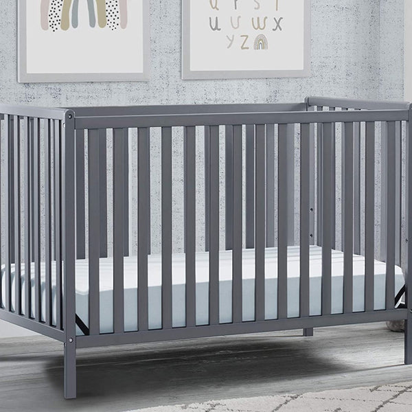 Cot and Candy Delta Children Heartland 4-In-1 Convertible Crib, Grey