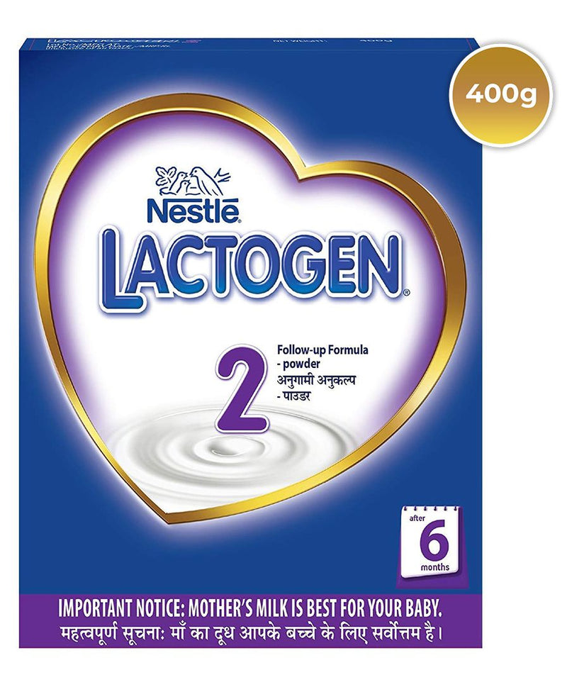 Nestle LACTOGEN 2 Follow-Up Formula Powder - After 6 months, Stage 2, 400g Bag-In-Box Pack - The Kids Circle