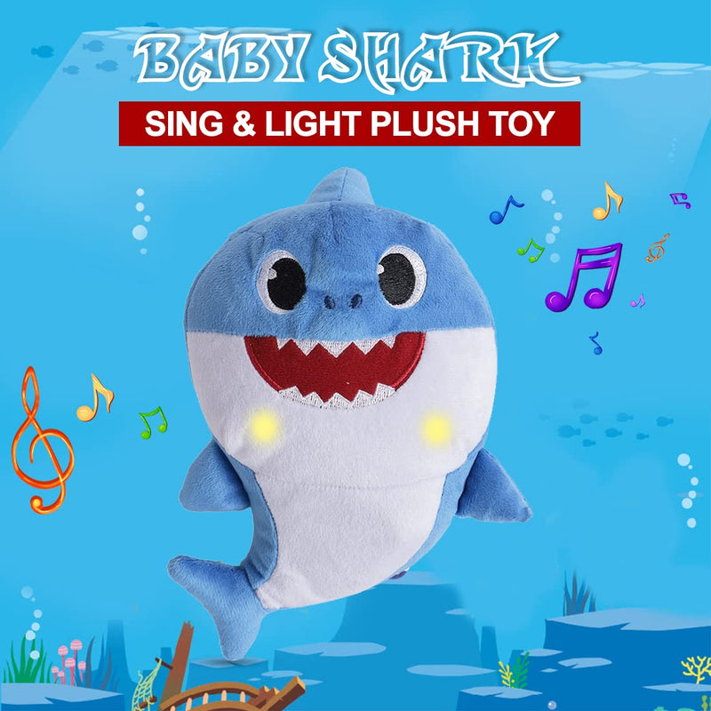 Winmagic Sing & Light Up Daddy Shark 12”