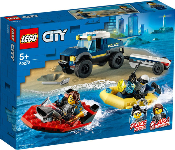 Lego Police Boat Transport - The Kids Circle