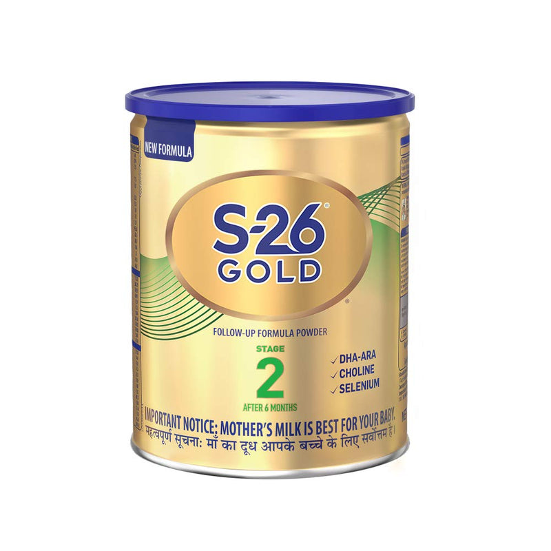 S-26 Gold Infant Formula Powder- After 6 months, Stage-2, 400 g Tin Pack - The Kids Circle