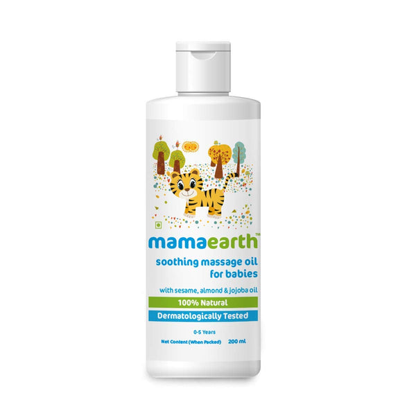 Mamaearth Soothing Baby Massage Oil, with Sesame, Almond & Jojoba Oil