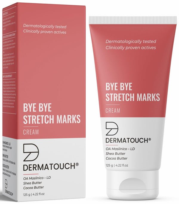 DERMATOUCH Bye Bye Stretch Mark Cream for Pregnancy to Reduce Stretch Marks & Scars | With Shea Butter & Cocoa Butter