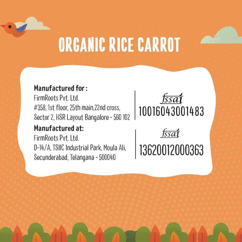 Timios Organic Rice &Carrot Porridge-400g(Pack of 2)