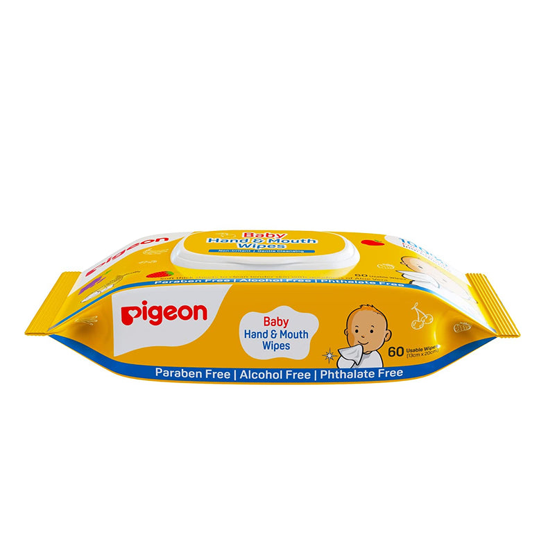 Pigeon Baby Hand & Mouth Wipes 60 Sheets