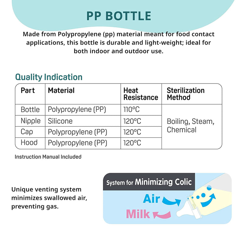 Pigeon Cleft Palate Nursing Bottle, Adjustable milk flow, 240ml
