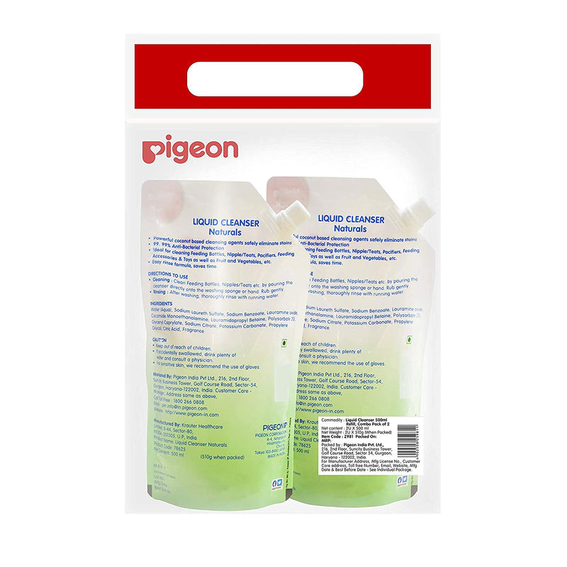 Pigeon Liquid Cleanser 500 ML Refill Combo (Pack of 2)