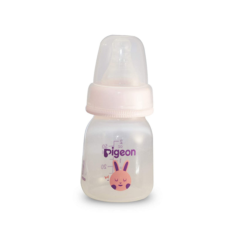 Pigeon PP Bottle RPP,  0+ month, Rabbit Pattern, Pink 50ml