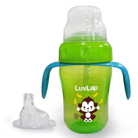 Luvlap Banana Time 2-In-1 Straw & Spout Cup - 210 Ml