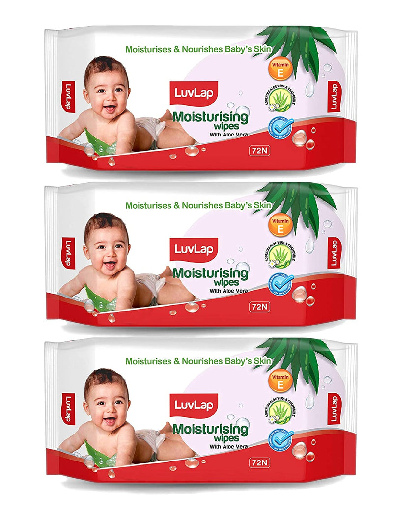 Luvlap Baby Wipes Extra Thick 72s - The Kids Circle