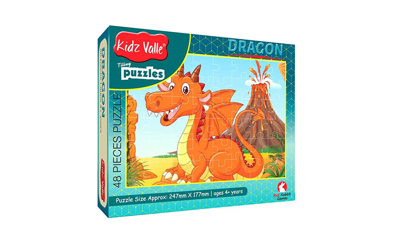 Kidz Valle Dragon 48 Pieces Tiling Puzzles (Jigsaw Puzzles, Puzzles For Kids, Floor Puzzles), Puzzles For Kids Age 4 Years And Above. - The Kids Circle