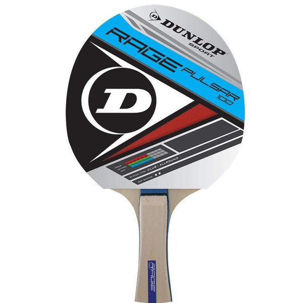 Cot and Candy Dunlop Rage Pulsar Rubber Table Tennis Bat