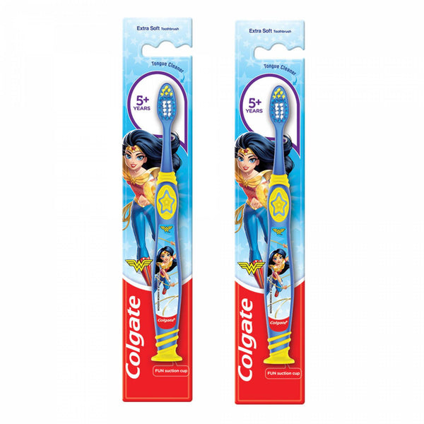 Colgate Kids Wonder Woman Extra- Soft Toothbrush (5+ Years) - The Kids Circle