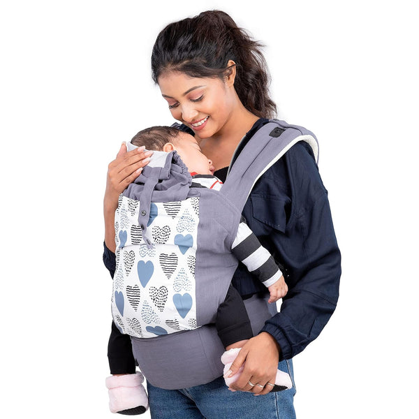 LuvLap Adore Baby Carrier with 3 carry positions, for 4 to 24 months baby, Max weight Up to 18 Kgs