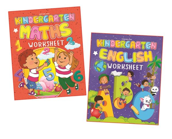 Dreamland Kindergarten Worksheets  (A Set of 2 Books) - The Kids Circle