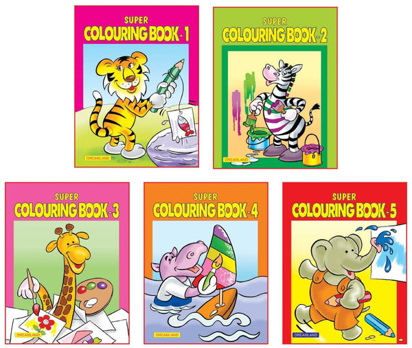 Dreamland Super Colouring book (5 titles) pack - The Kids Circle