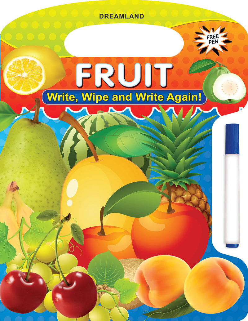 Write and Wipe Book - Fruit - The Kids Circle