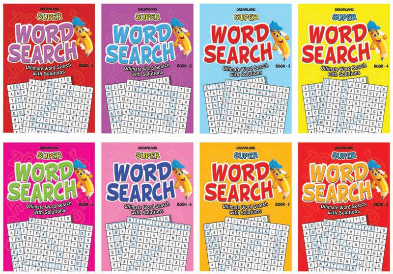 Dreamland Super Word Search - 1-8 (8 titles) Pack - The Kids Circle