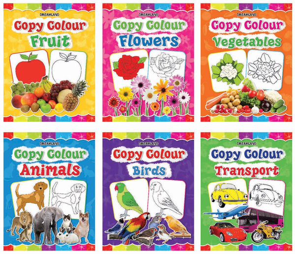 Dreamland Copy Colour Book - 1 to 6 (Pack) - The Kids Circle